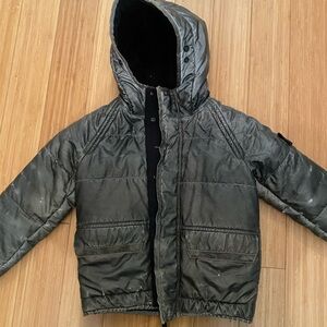 Stone Island Kids Dark Gray Puffer Jacket